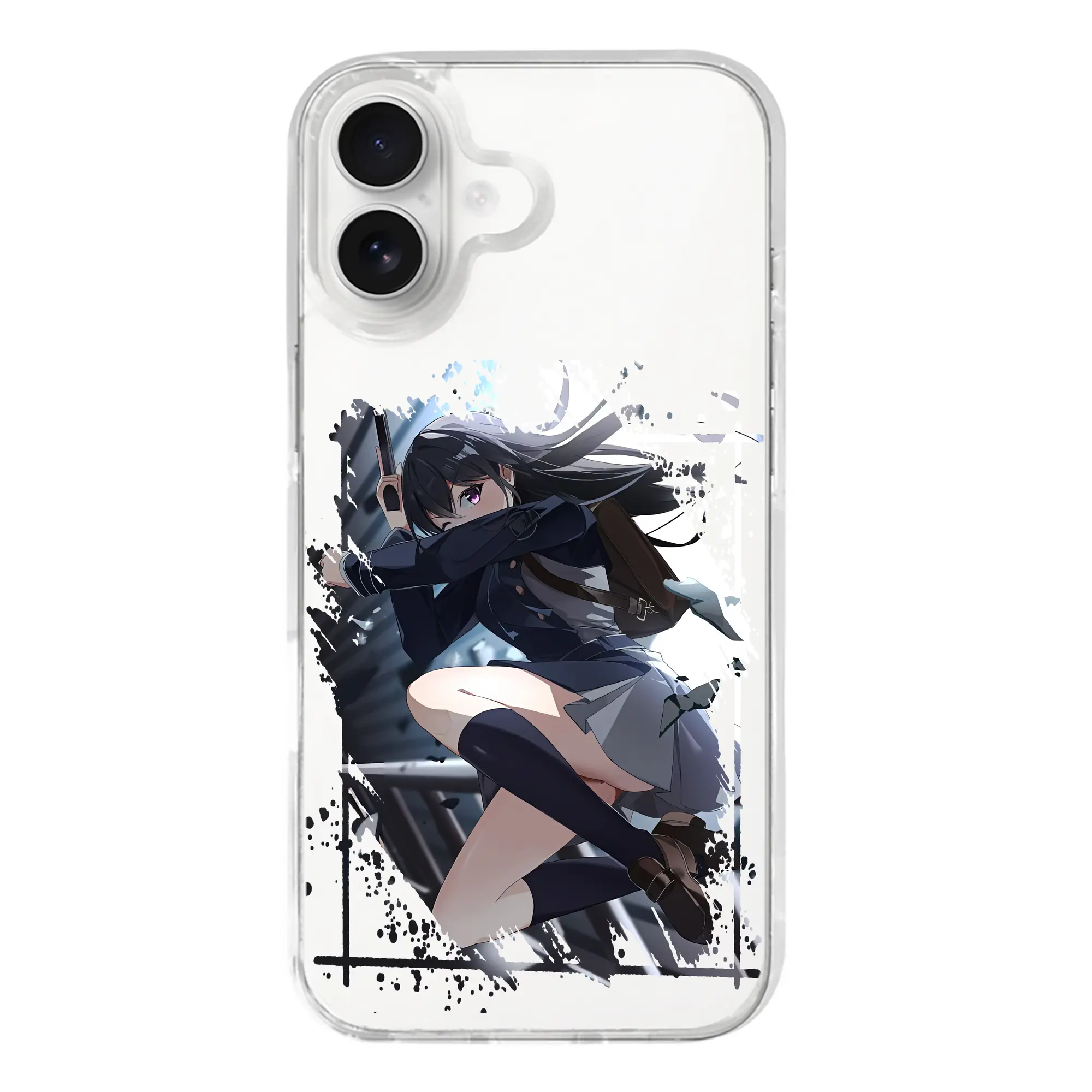 リコリス・リコイル グッズ,井ノ上たきな - iPhone 17シリーズ 透明スマホケース – 薄型・耐衝撃・精密フィット保護カバー